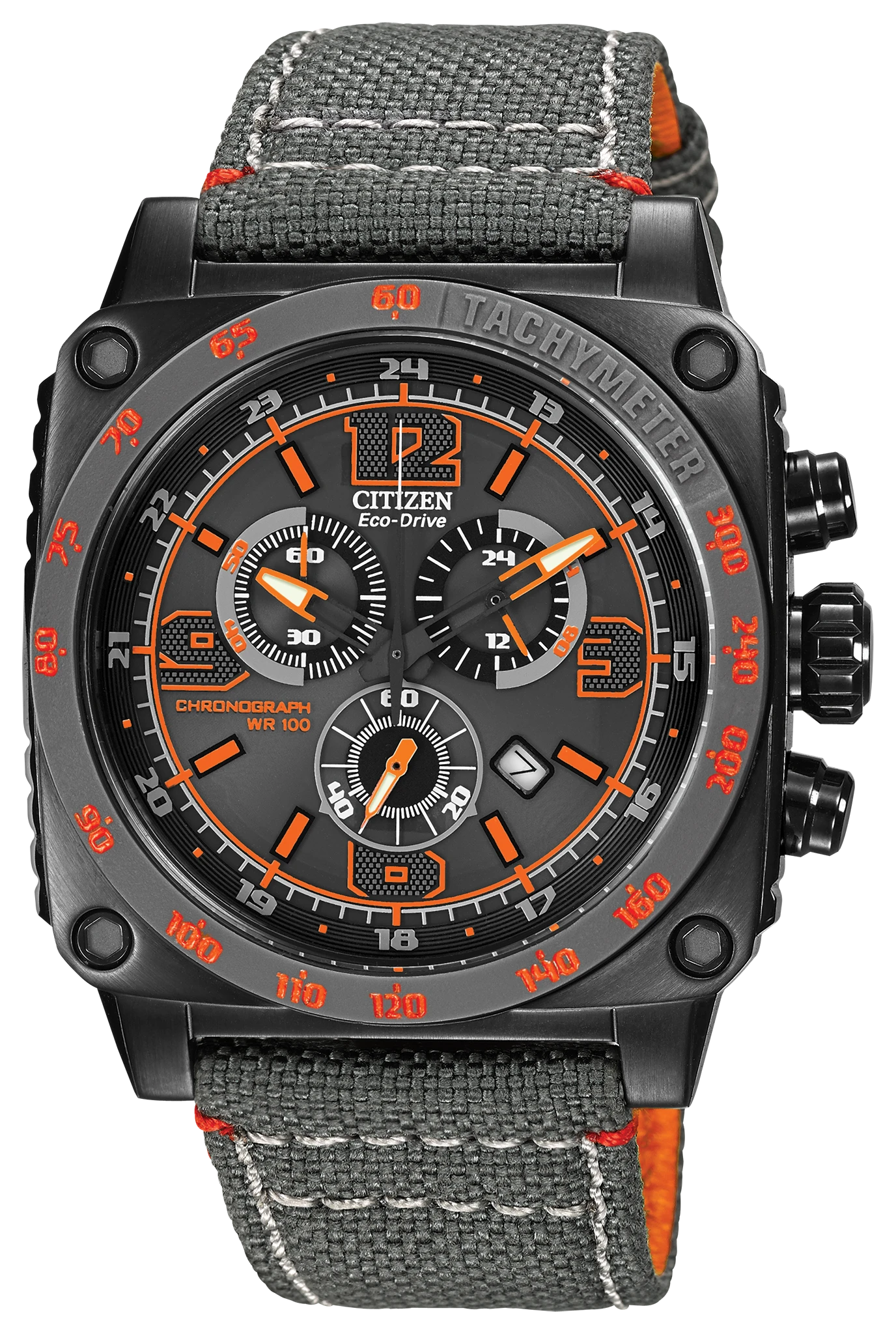 MFD - Multi-Function Display Gray Dial Nylon Strap AT2288-03H